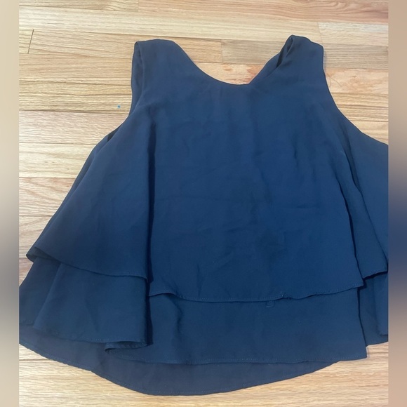 Zara Basic Navy Tank Top Blouse Size Medium - Picture 2 of 7
